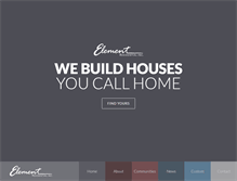 Tablet Screenshot of element-residential.com
